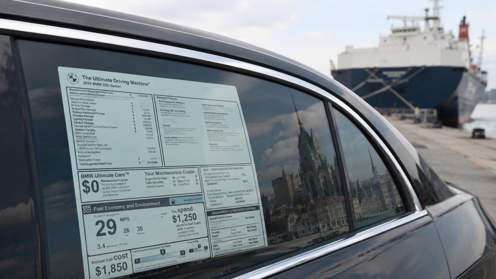 Window Sticker та перевірка комплектації автомобілів із США